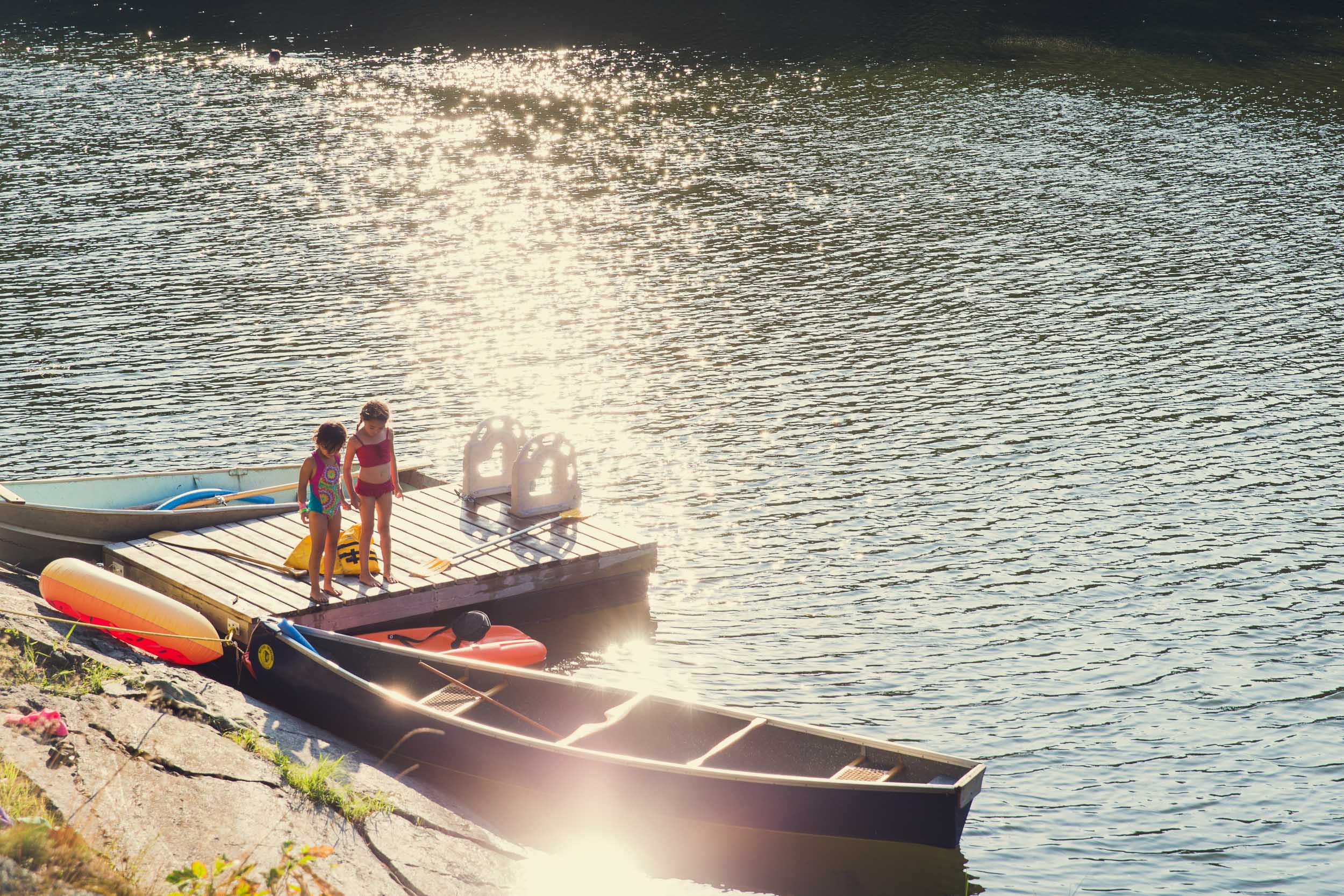 girls on dock 